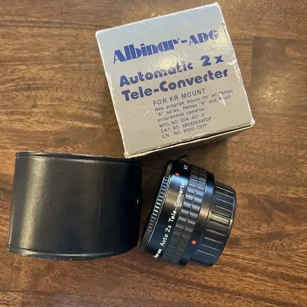 Albinar-ADG Auto 2X Tele Converter C/FD 861 Lens with Case and Both Caps - Japan